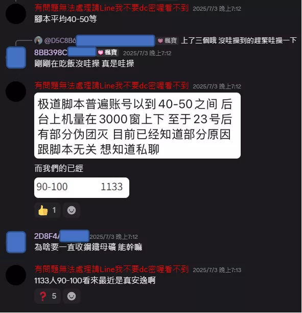 等級排行榜